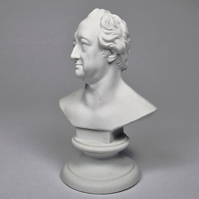 19th Century 19th Century Meissen Parian Porcelain Bust of Johann Wolfgang Von Goethe German For Sale - Image 5 of 10