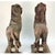 Pair of Wood Palace Lions, Southeast Asia, Weathered With Mica Eyes For Sale In San Francisco - Image 6 of 7