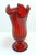 Red Mid 20th Century Red Art Glass Deco Vase For Sale - Image 8 of 9