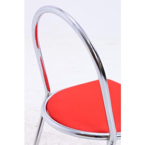 Textile Vintage Chrome Chairs, Set of 2 For Sale - Image 7 of 14