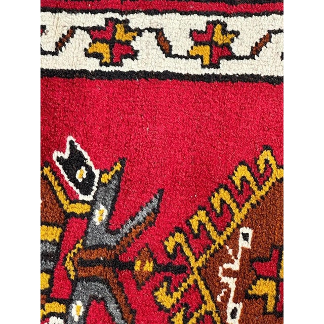Small Vintage Turkish Rug, 1970s For Sale - Image 4 of 12