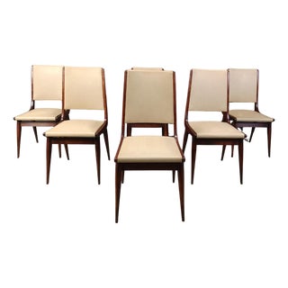 Mid-Century Italian Dining Chairs, 1950s, Set of 6 For Sale
