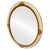 1980 French Provincial Oval Wall Mirror For Sale - Image 4 of 5