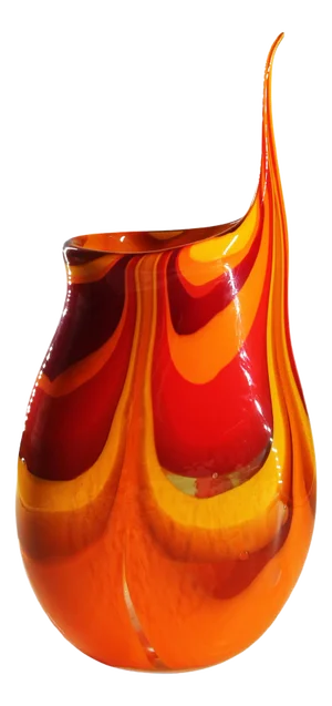 Murano Glass Fiamma Vase by MadeForSoul