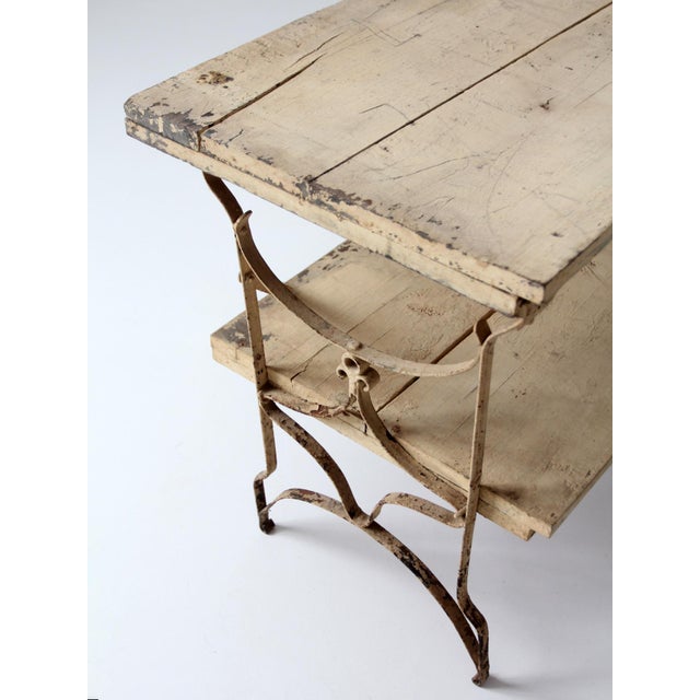 Antique French Garden Two Tier Console Table For Sale - Image 17 of 18