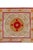 Textile Suzani Tablecover – Red Terracotta Beige Wall Decor 4'1'' X 4'2'' For Sale - Image 7 of 10