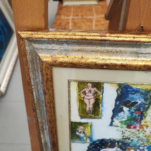 Walter Piacesi, Untitled, Oil on Panel, Framed For Sale - Image 7 of 13