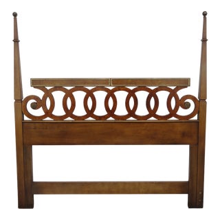 Hollywood Regency Tall Poster Full Queen Size Headboard For Sale