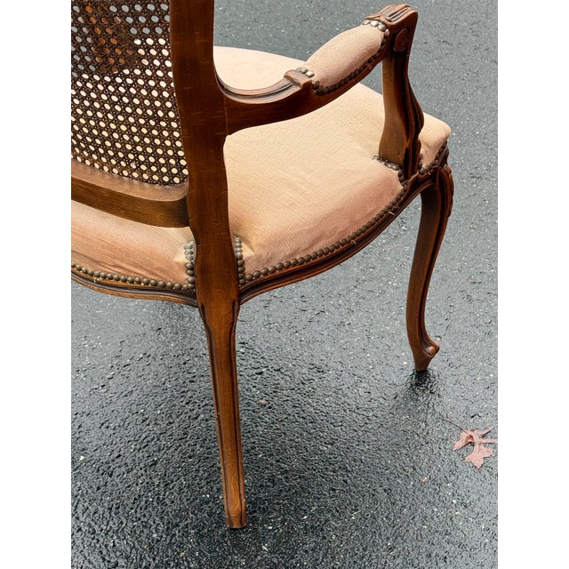 Brown Early 20th Century French Cane Back Dining Chairs - Set of 4 For Sale - Image 8 of 12