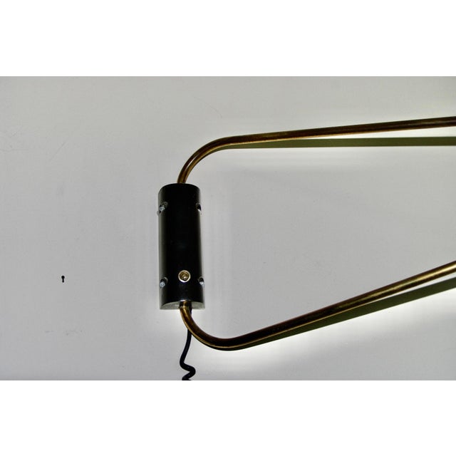 Large Double-Arm Wall Sconce by Robert Mathieu, France, 1950 For Sale - Image 6 of 13