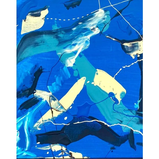 Contemporary Abstract Original Oil Painting Signed D. Batt For Sale - Image 11 of 12