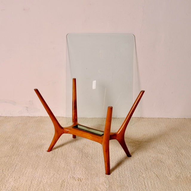 Coffee Table with a Glass Top, Italy, 1950s For Sale - Image 14 of 16