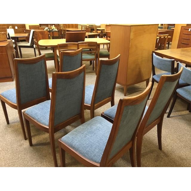 Set of Six Teak Framed G-Plan Dining Chairs Mid Century Modern u.k. Import c.1960 For Sale - Image 9 of 9