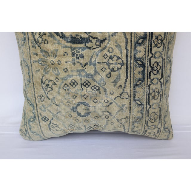Handwoven Turkish Oushak Rug Pillow Cushion Cover -16'' X 16'' For Sale In Tampa - Image 6 of 12