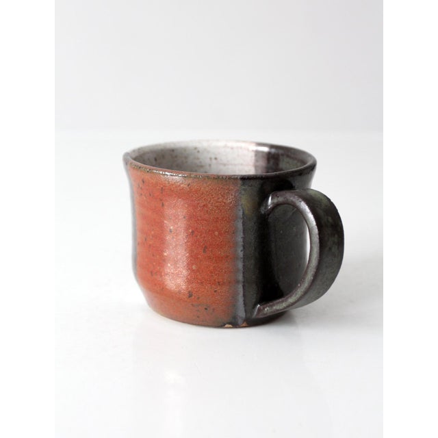 Contemporary Vintage Handmade Studio Pottery Mug For Sale - Image 3 of 9