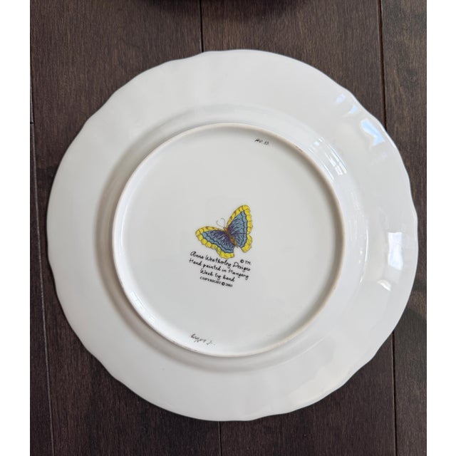 Late 20th Century Set of 10 Anna Weatherley Dinner Plates From the "Mid Summer" & "Flowers of Yesterday " Pattern 10.25" For Sale - Image 13 of 14