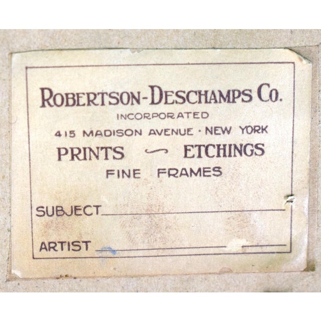 Print Sz: 14"H x 21 1/2"W Frame Sz: 16 1/4"H x 23 3/4"W Paul Brown (1893 - 1958) Down the Field, 1930 Lithograph w/...