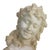 Italian Italian Classical Carved Alabaster Bust of a Maiden With Flowers by P. Bazzanti For Sale - Image 3 of 13
