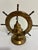 Brass Vintage Brass Ship Wheel Bell on Stand, Nautical Accent For Sale - Image 8 of 9