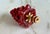 Ruby Red Christmas Tree Lamp Finial on Brass Hardware For Sale - Image 4 of 6