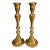 Mid-Century 2-Foot Tall Large Brass Candlesticks- a Pair For Sale