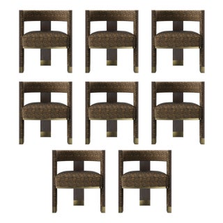 Brooklyn Dining Chairs by Porus Studio, Set of 8 For Sale