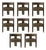 Brooklyn Dining Chairs by Porus Studio, Set of 8 For Sale