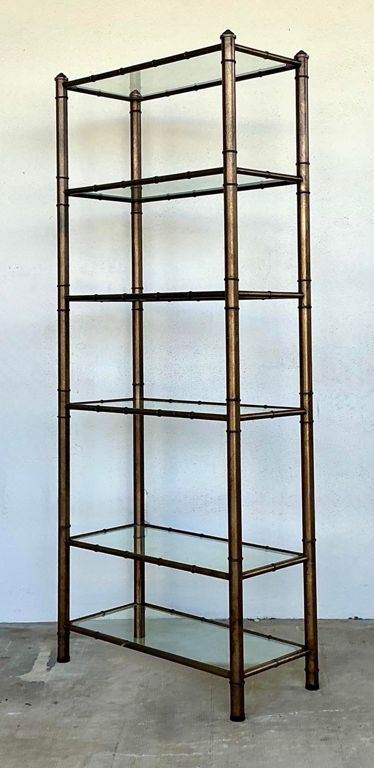 Vintage Burnished Brass Etagere — additional photo 8