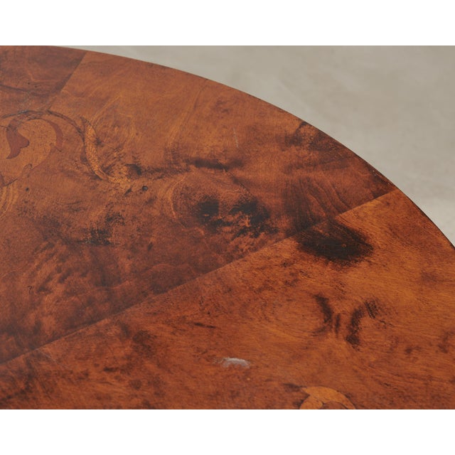 Carrie Bradshaw's Screen Used Burlwood Round Center Table For Sale - Image 15 of 18