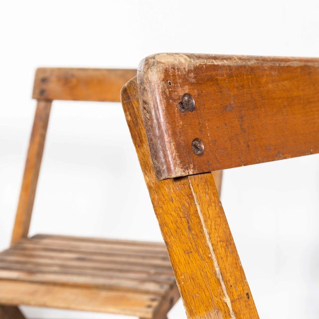 1960’s Beech Bar Back Folding Chairs – Good Quantity Available. Good practical classic folding chairs originally made in...