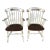 L. Hitchcock Ivory Slat Back Maple Arm Chairs - a Pair For Sale