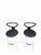 Mid Century Modern Nardis Black Stool by Nobu Tanigawa for Fasem - Pair This table features an elegantly slender steel...