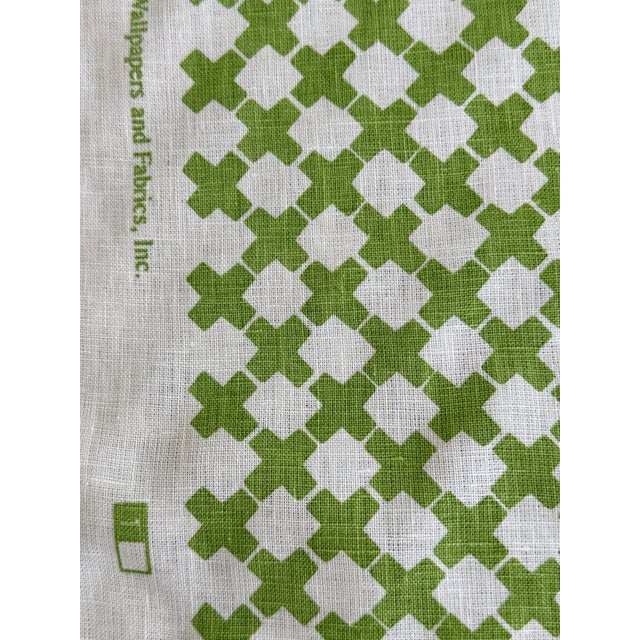 2020s China Seas Double Cross One Color Jungle Green Fabric 1 1/2 Yards For Sale - Image 5 of 5