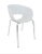 Vintage Italian set of 4 Orbit Large white arm chairs. Steel tube legs with chrome finish. Seat height 17.5 inches. These...