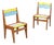 Small Vintage Chairs in Beech, 1950s, Set of 2 For Sale