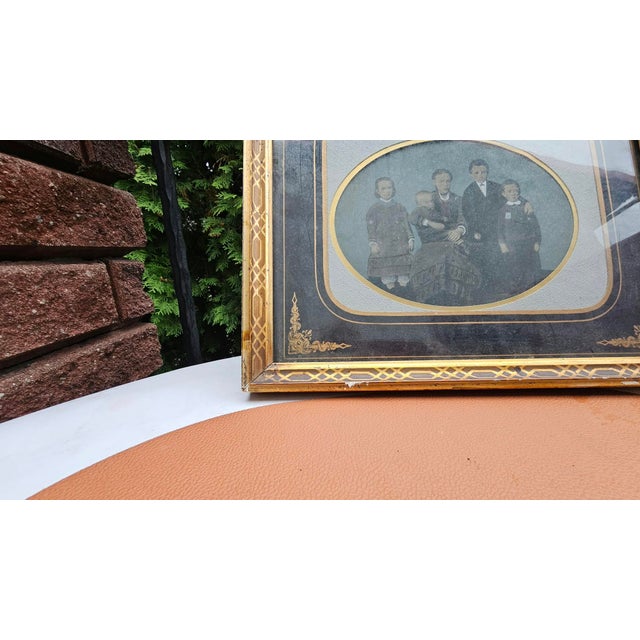 19th Century Framed Family Portrait, 1870s For Sale - Image 5 of 7