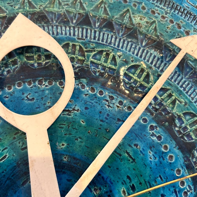 Mid-Century Modern Vintage George Nelson Bitossi Meridian Electric Wall Clock For Sale - Image 3 of 11