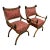 Early 19th Century Neoclassical Ram’s Head and Paw-Foot Arm Chairs - a Pair For Sale