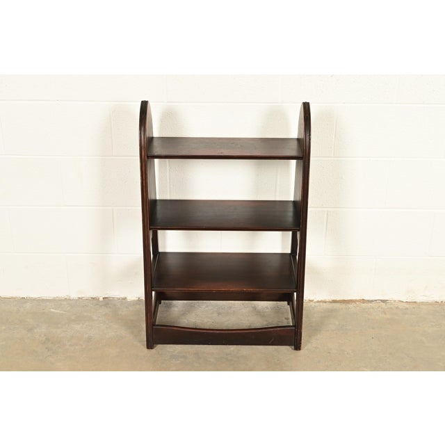 Charles Limbert Limbert Antique Mission Oak Arts & Crafts Bookcase or Magazine Stand, Circa 1910 For Sale - Image 4 of 11