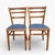 Beech Dining Chairs with Upholstered Seats, Set of 2 For Sale - Image 4 of 8