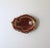 A beautiful, substantial, relatively large, red burgundy Brazilian agate catchall vide-poche, Organic Modern design, circa...
