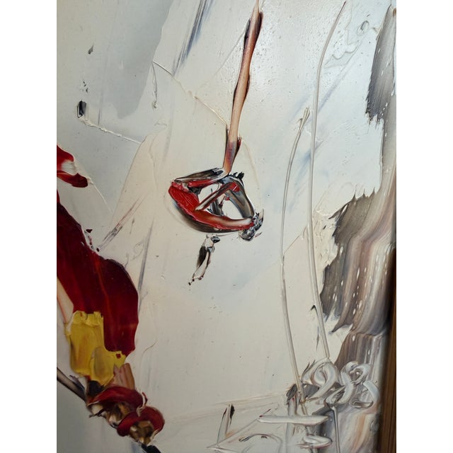 1980 Morris Katz (1931–2010) Original Oil Painting Clown Impasto Palette Knife For Sale In Jacksonville, FL - Image 6 of 13