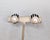 Art Deco Vintage 1980s Signed Givenchy Art Deco Style Striped Faux-Pearl Clip Earrings-2 Pieces For Sale - Image 3 of 7