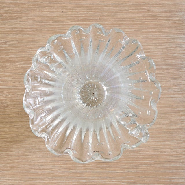 Italian Murano Bullicante Glass Vase Attributed to Barovier & Toso No. 02, 1930s For Sale In Chicago - Image 6 of 11