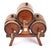 Edwardian Oak Barrel Dispenser, 1900s, Set of 4 For Sale - Image 3 of 5