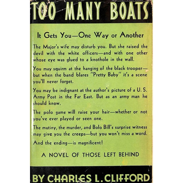 Traditional "Too Many Boats" 1934 Clifford, Charles L. For Sale - Image 3 of 6