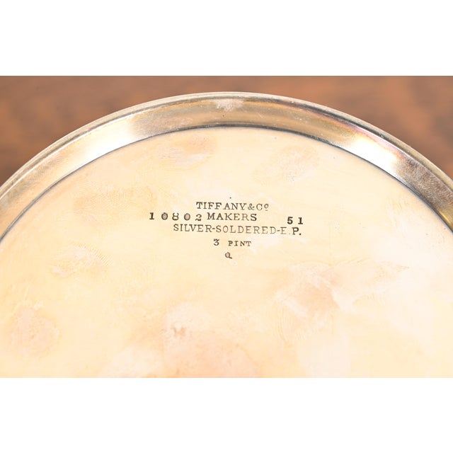 Tiffany & Co. Antique Victorian Silverplate Repoussé Pitcher For Sale - Image 13 of 15