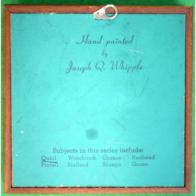 Art Sz: 3 1/2"Sq Frame Sz: 5 1/4"Sq x 1 3/4"Deep Joseph Quinn Whipple, Sr. (American, 1917-2008) was a nationally known...