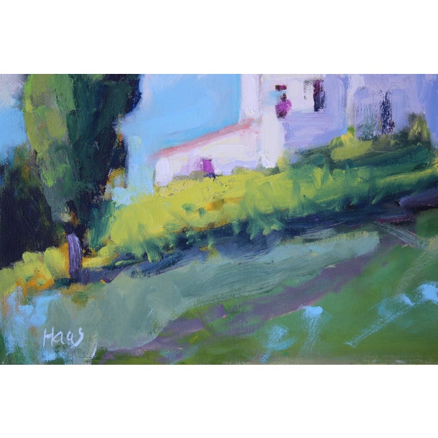 Quiet Places & Journeys — Sunlit Farm Buildings (Original Oil Landscape) For Sale - Image 9 of 18