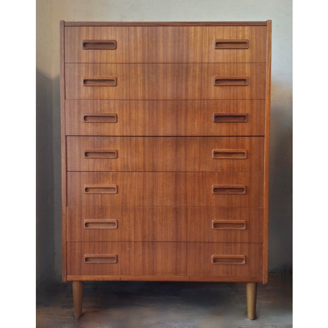 Danish Teak Chest of Drawers from Borge Dam, 1960s For Sale - Image 10 of 10